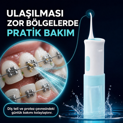 Taşınabilir Şarjlı Ağız Duşu – Etkili Ağız Bakımı