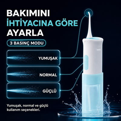 Taşınabilir Şarjlı Ağız Duşu – Etkili Ağız Bakımı