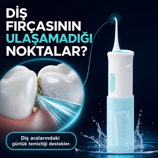 Taşınabilir Şarjlı Ağız Duşu – Etkili Ağız Bakımı